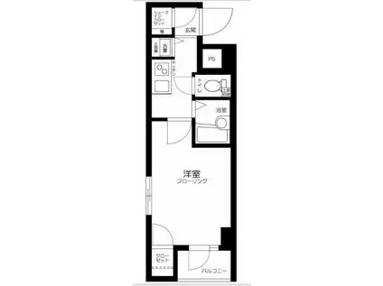 スカイコート日本橋第5(1K/5階)の間取り写真
