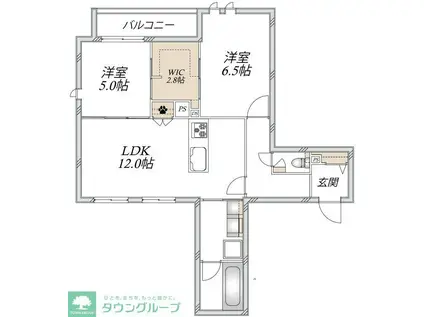 LS PLUS 豊玉中(2LDK/3階)の間取り写真