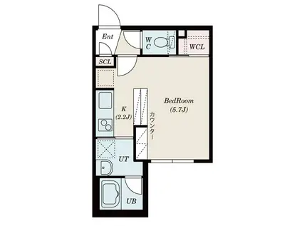 アストラリス本郷通(1K/1階)の間取り写真