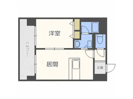 パシフィック元町パッセージ(1LDK/3階)の間取り写真