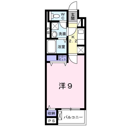 ＪＲ根岸線 根岸駅(神奈川) 徒歩5分 4階建 築6年(1K/1階)の間取り写真