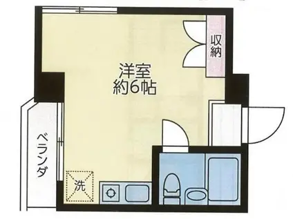プラスワンビル(ワンルーム/5階)の間取り写真