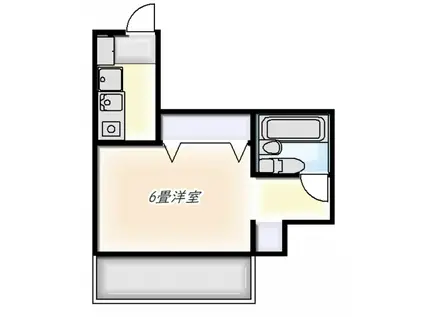 ダイアパレス尾久駅前(ワンルーム/2階)の間取り写真
