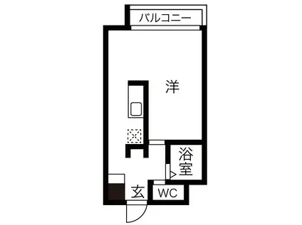 プリマヴェール名駅 ノルテ(1K/3階)の間取り写真