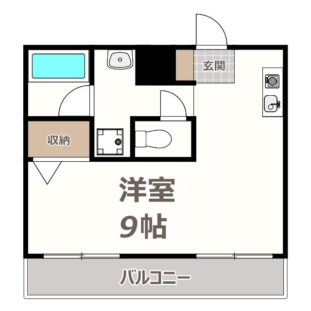 レガーレ長居公園(ワンルーム/6階)の間取り写真