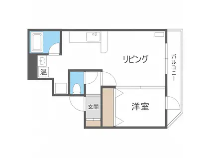 カピテーヌ円山(1LDK/2階)の間取り写真