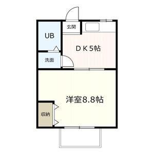 プチメゾン高尾(1DK/1階)の間取り写真