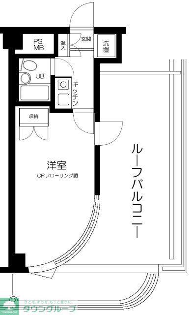 ウイング西荻南(1K/4階)の間取り写真