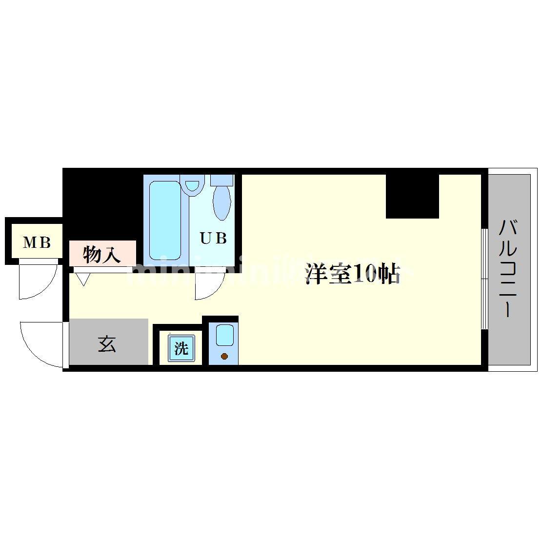 イトーピア高津II(ワンルーム/8階)の間取り写真