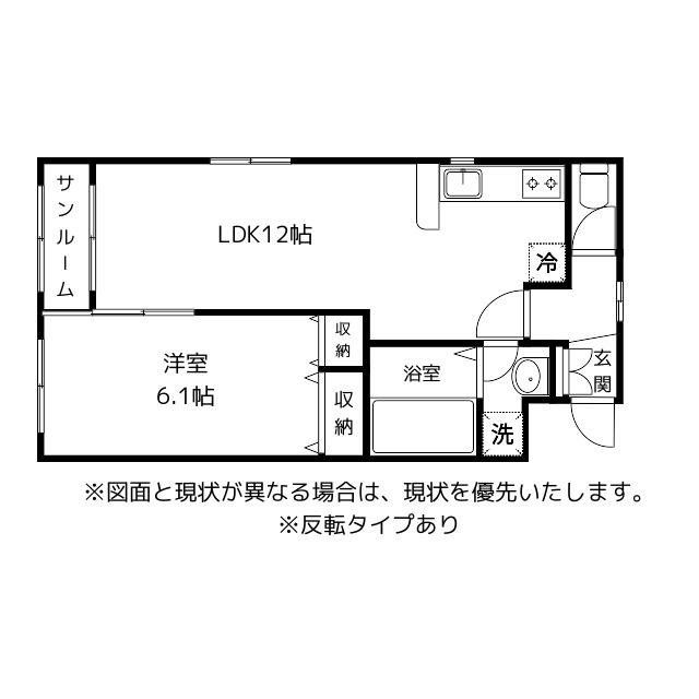 I LAND(1LDK/1階)の間取り写真