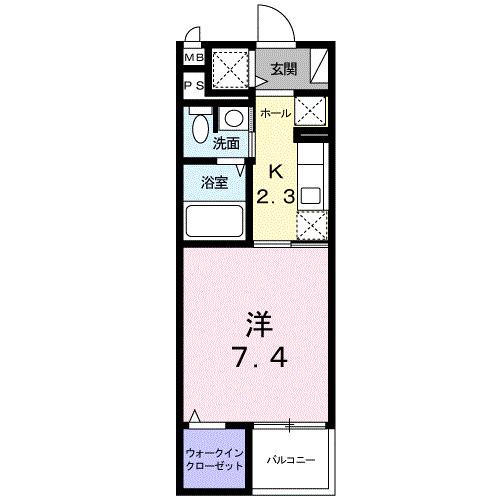 グラン トレゾール(1K/3階)の間取り写真