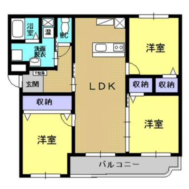 プレミアムニルス(3LDK/2階)の間取り写真