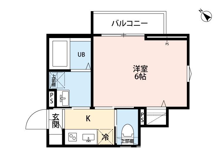 ROBOT HOME 鎌ケ谷(1K/1階)の間取り写真