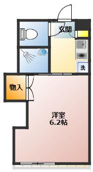 ハイム シェイ(1K/2階)の間取り写真