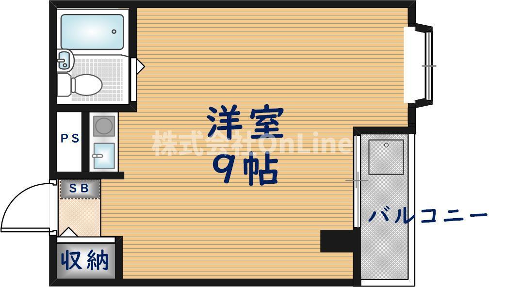 ライラックレインボー北木の本(ワンルーム/2階)の間取り写真