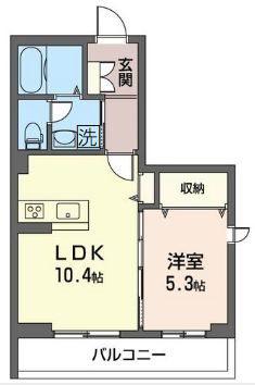 チャンカパーナ(1LDK/3階)の間取り写真