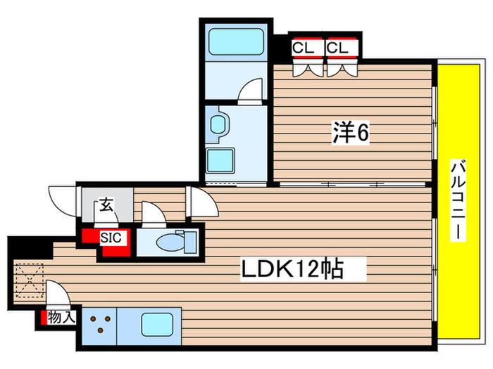 シティタワー名古屋久屋大通公園(1LDK/14階)の間取り写真