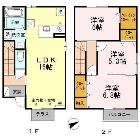 サニーコート(3LDK/1階)の間取り写真