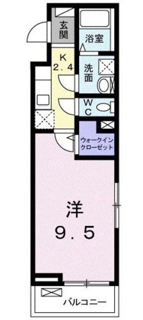 エスポワメゾンIII(1K/2階)の間取り写真