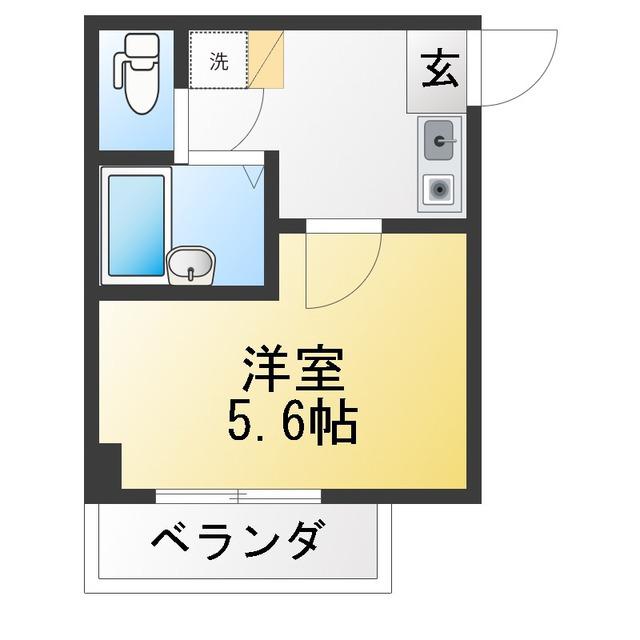 メゾンヒカリ(1K/2階)の間取り写真