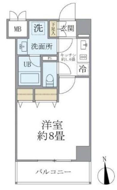 GRANSITE WASEDA(1K/3階)の間取り写真