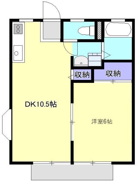 エム・コパテル・I(1LDK/1階)の間取り写真