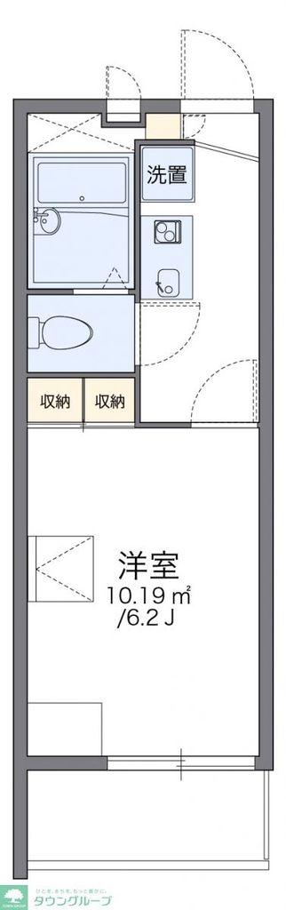 レオパレスサントーヨー(1K/2階)の間取り写真