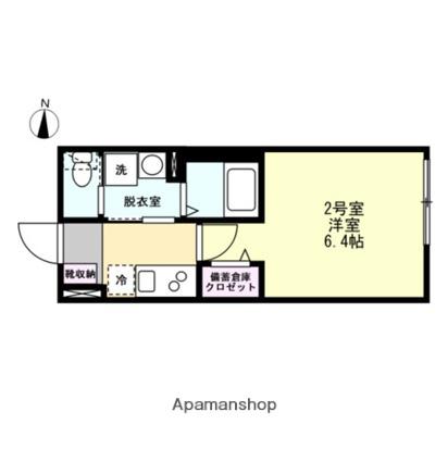 プレミアムコート川崎東門前(1K/2階)の間取り写真
