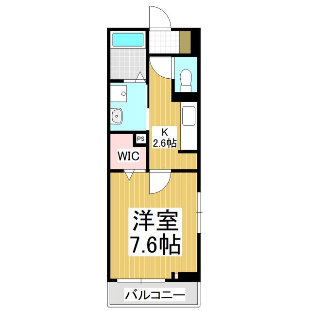 ヒコ ジェルム(1K/2階)の間取り写真