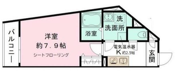 LAUREL墨田(1K/3階)の間取り写真