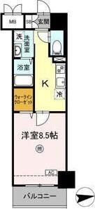 レガーロ仙台駅東(1K/8階)の間取り写真