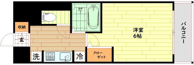 エスリード梅田東(1K/8階)の間取り写真