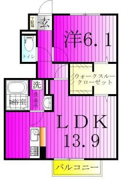 FCB 1(1LDK/1階)の間取り写真