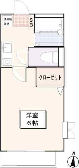 CITYHOUSE吉祥寺(1K/1階)の間取り写真