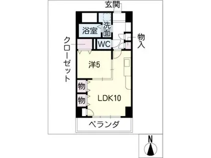 プレステージ新栄(1LDK/8階)の間取り写真