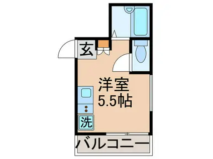 シエルアビタシオンAOI(ワンルーム/3階)の間取り写真
