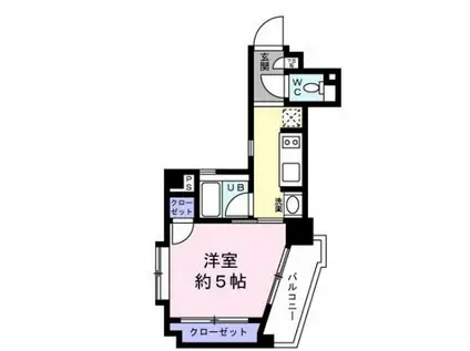 レジディア恵比寿III(1K/3階)の間取り写真