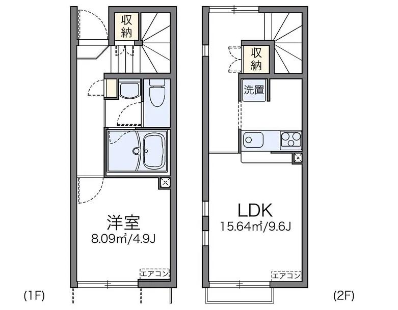 レオネクスト優香里(1LDK/1階)の間取り写真