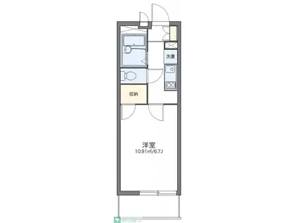 レオパレスメーシア公園台I(1K/1階)の間取り写真