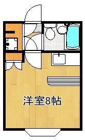 シティルーム折尾A(ワンルーム/2階)の間取り写真
