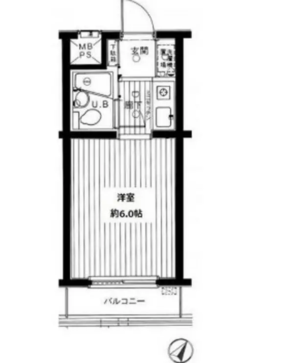 ダイアパレス目黒本町 2階階 間取り