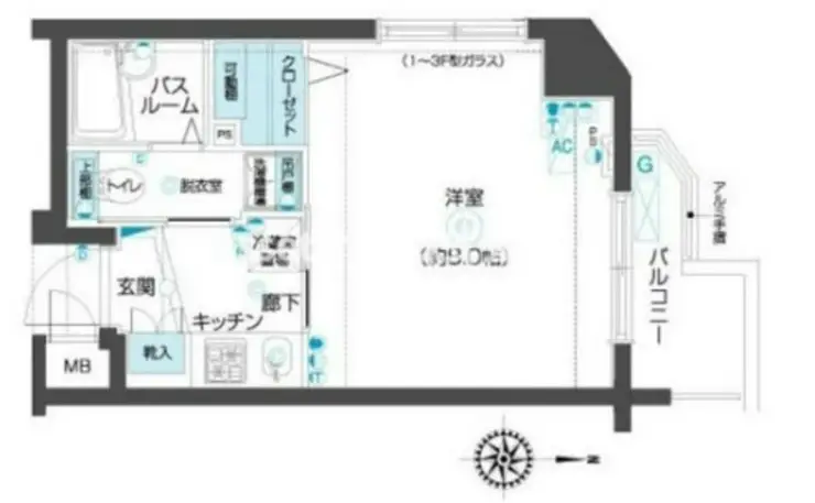 フェニックス武蔵関参番館 5階階 間取り