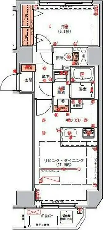 ハーモニーレジデンス錦糸町#003 9階階 間取り