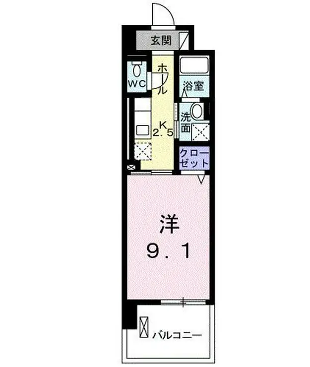 プラウディア多摩川 3階階 間取り