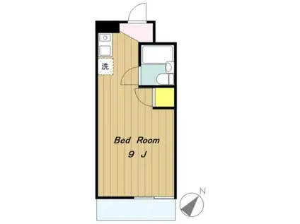 メゾン飯嶋(ワンルーム/2階)の間取り写真