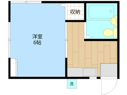ハイムITO(1K/2階)の間取り写真