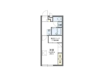 レオパレスフォレストII(1K/2階)の間取り写真