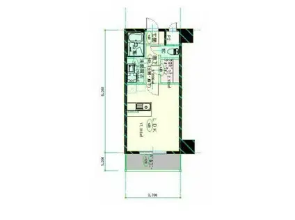 ラクラス延岡ステーションコート(ワンルーム/9階)の間取り写真