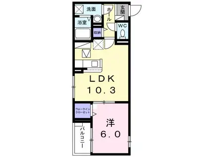 S・B・C板橋(1LDK/1階)の間取り写真