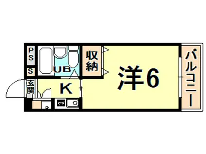 エルグランデモンド(1K/1階)の間取り写真